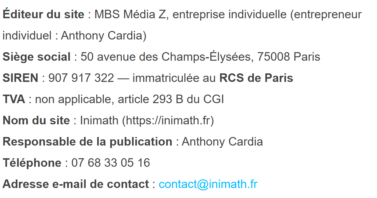 Informations sur l'éditeur