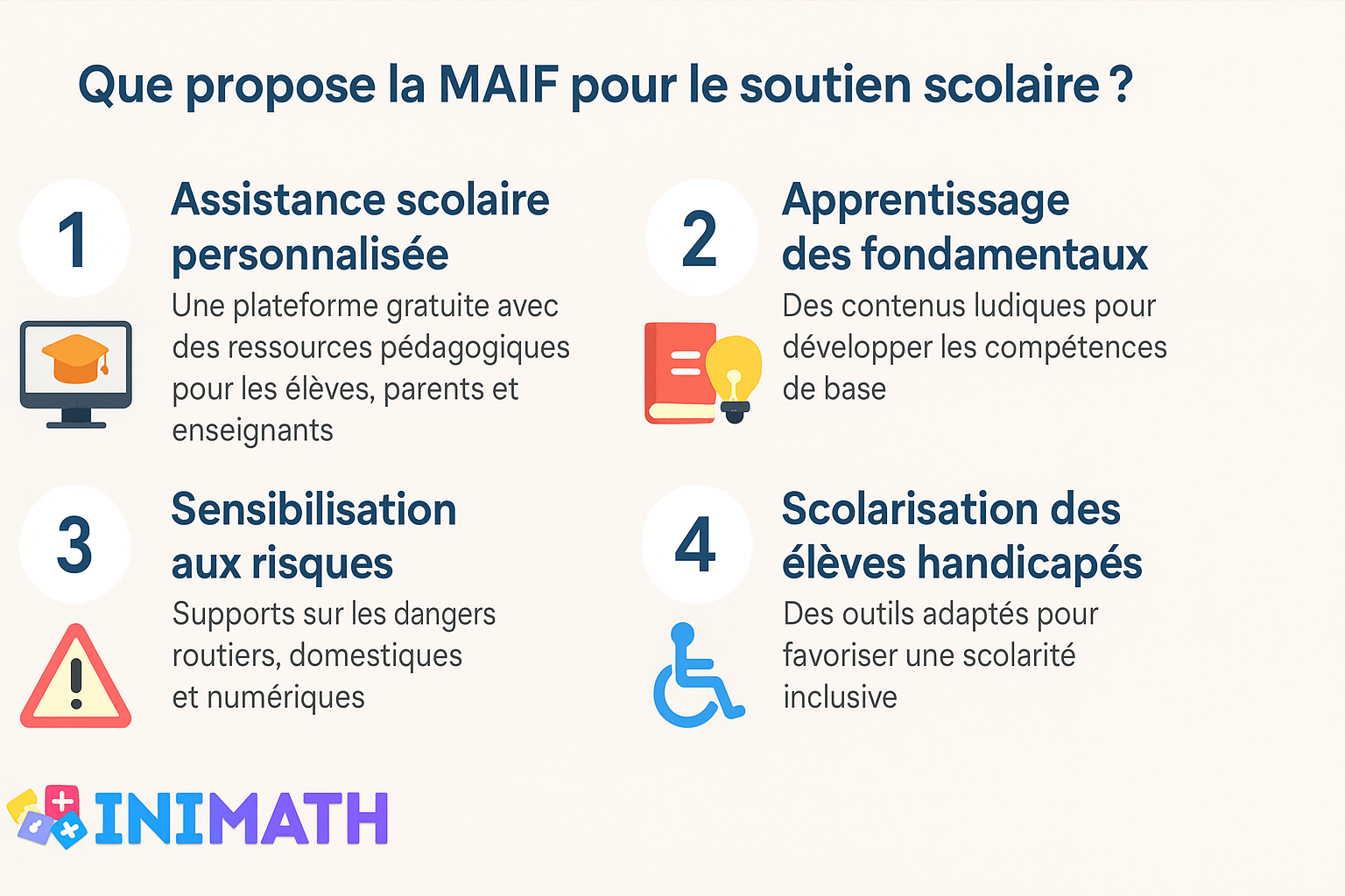 Que propose la MAIF pour le soutien scolaire ?