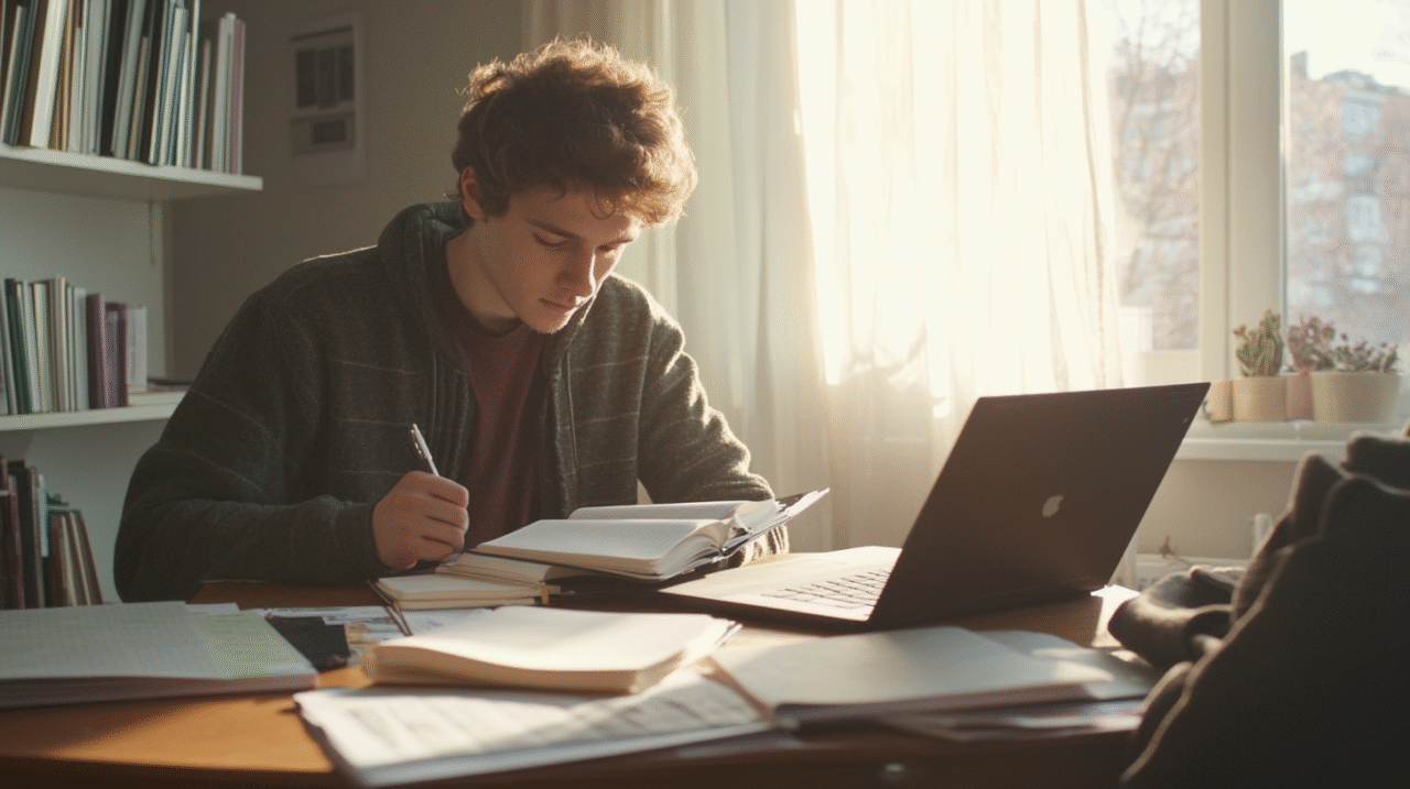 Un étudiant qui suit des cours particuliers