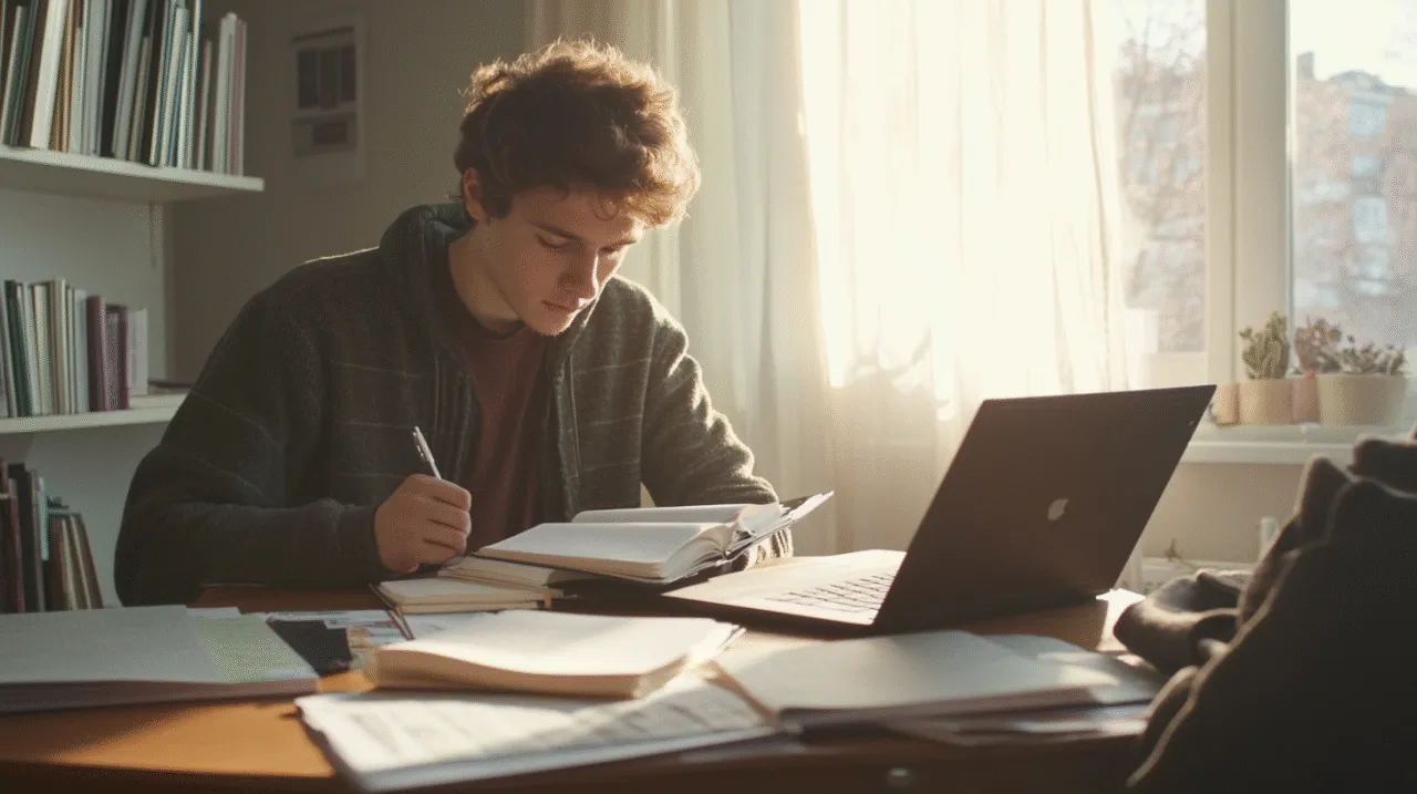 Un étudiant qui suit des cours particuliers